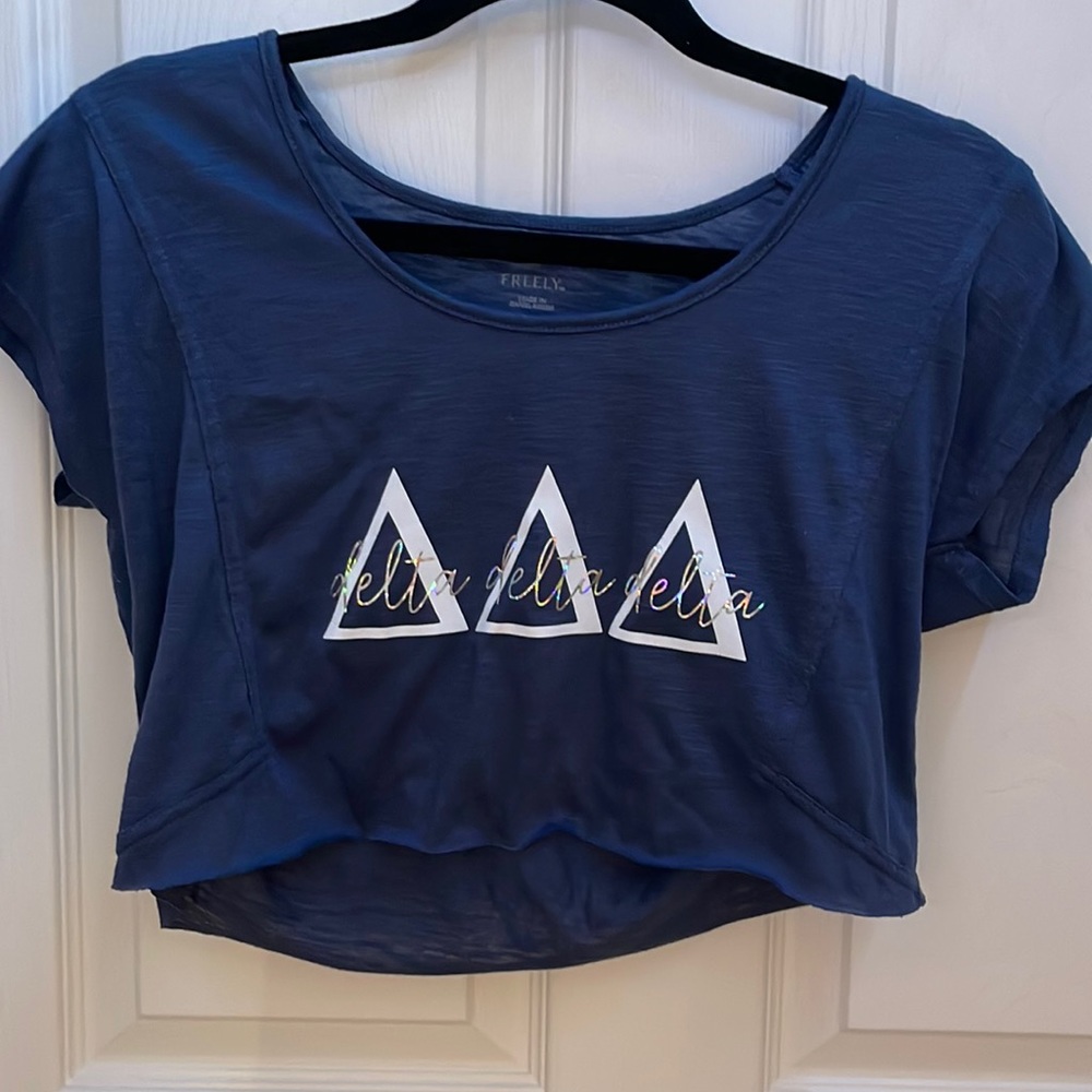 Nevy Tri Delta Crop Top